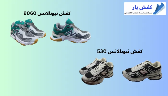 کفش نیوبالانس 9060 و کفش نیوبالانس 530
