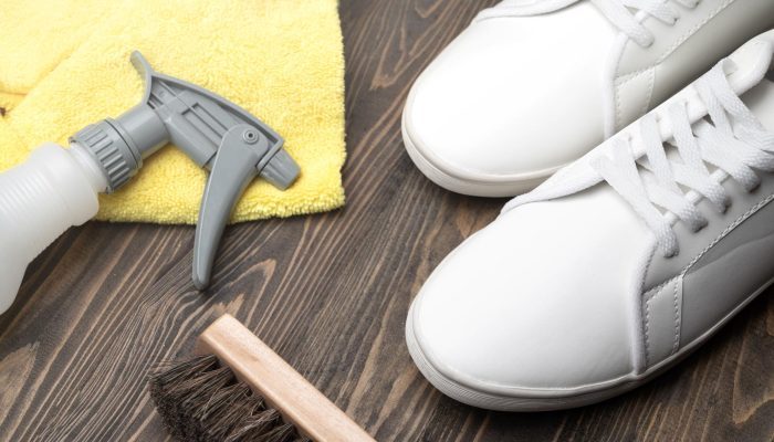 Cleaning sports shoes