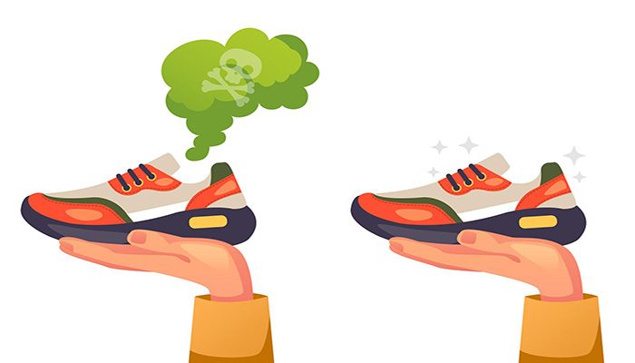 Eliminate bad shoe odor