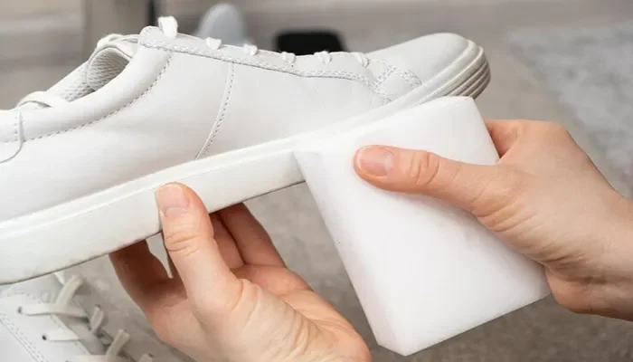 White shoe cleaning